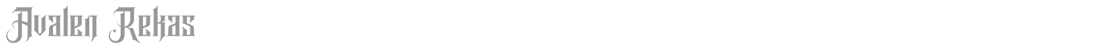 Avalen Rekas font preview
